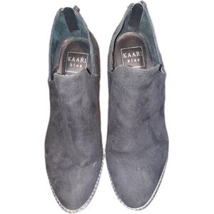 Kaari Blue Callie Black Suede Bootie in Size 6.5 M EUC